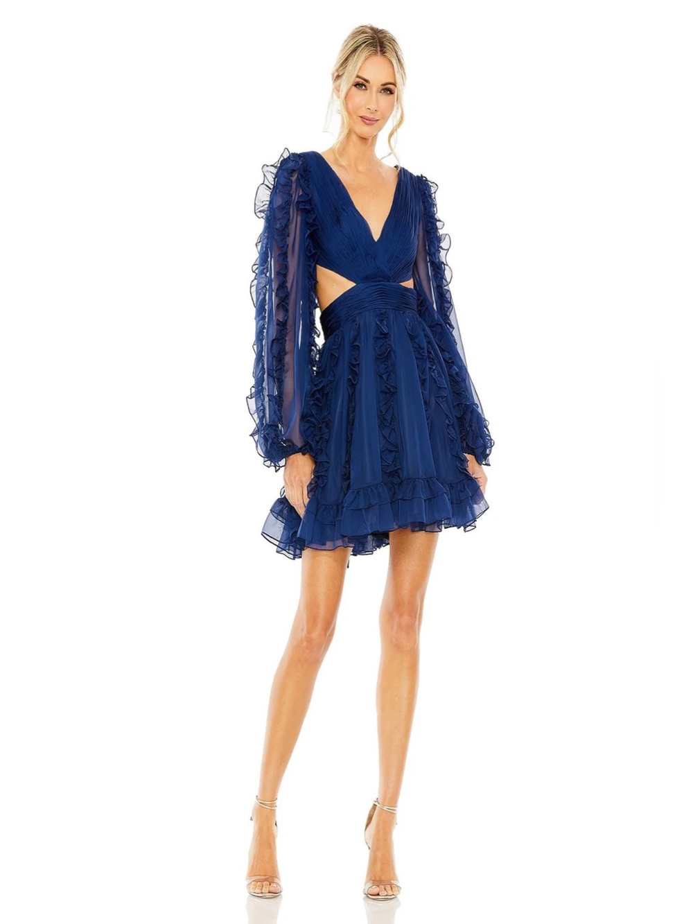 Mac Duggal Ruffle Mini Dress